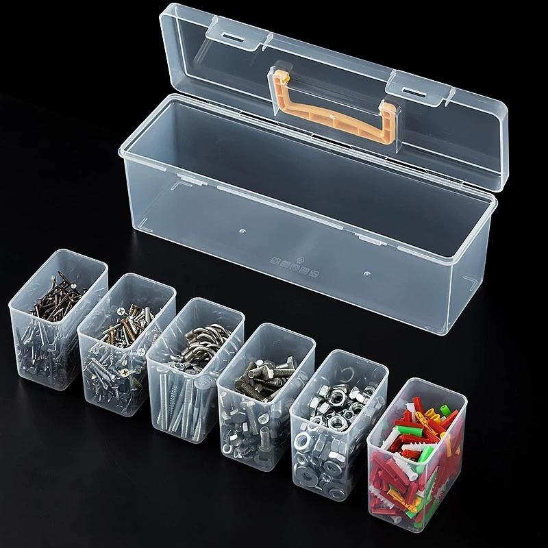 7 Piece Transparent Parts Stor - Electronics Repair Garage review and price